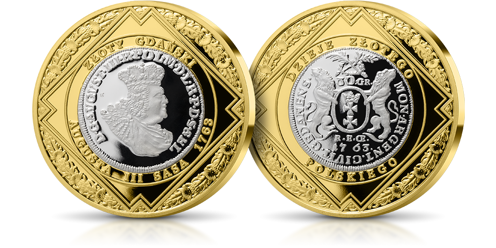 Zloty gdanski AugustaI III Sasa z 1763 r. 