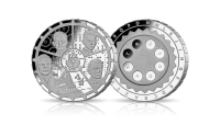  Enigma upamiętniona na srebrnej monecie o wadze 5 uncji.
