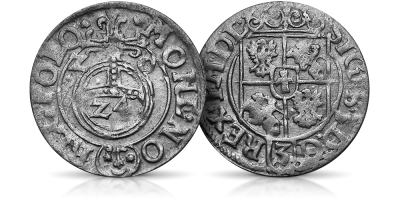 historyczna moneta półtorak Zygmunta III Wazy