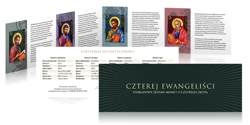  certyfikat autentyczności z obszernymi opisami postaci