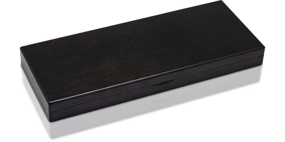  imponująca szkatuła z drewna do ekspozycji monet