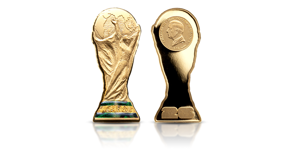 FIFA Trofeum moneta złota 