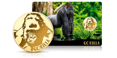 Goryl - moneta wykonana z czystego złota 