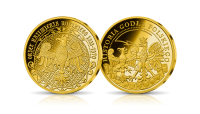 Medal Orzeł Kazimierza Wielkiego platerowany złotem