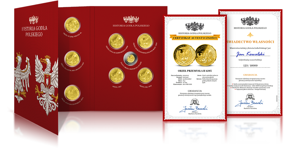 medale-platerowane-zlotem-historia-godla-polskiego-folder-certyfikaty-jb