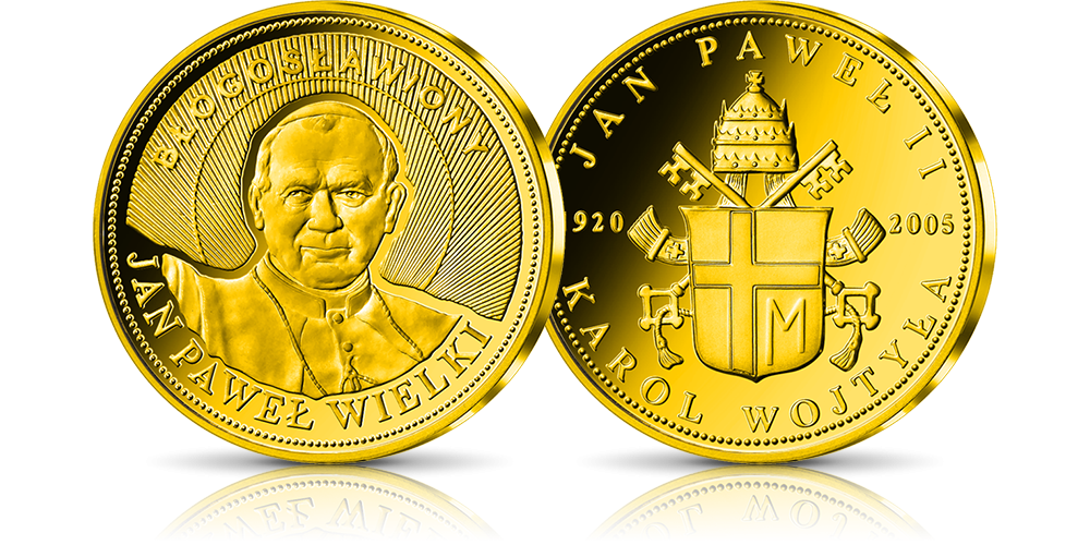  złoty numizmat jan paweł ii błogoslawiony
