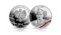 Józef Kuraś na srebrnej monecie NBP.