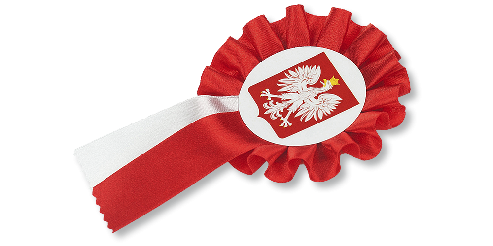 Kokarda narodowa - gratis do kolekcji Józef Piłsudski. Droga do Niepodległości