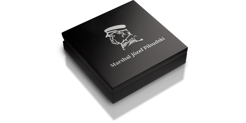 Pudełko do srebrnej monety Marszałek Józef Piłsudski