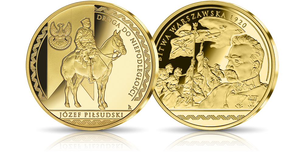 Platerowany złotem medal Bitwa Warszawska 1920