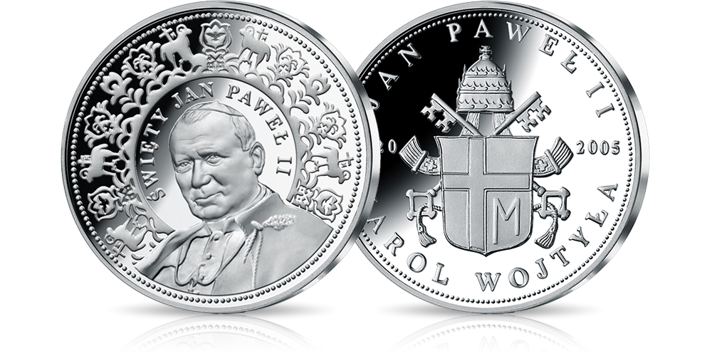   Srebrny medal Jan Paweł II Święty