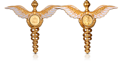 Pierwsza w historii moneta w kształcie laski Hermesa