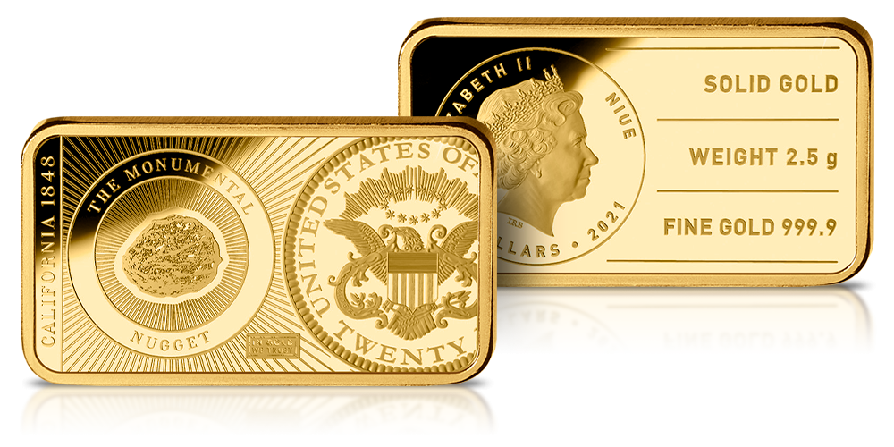 Złota moneta o masie 2,5 g złota próby 999/1000 w atrakcyjnej cenie!