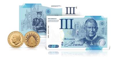 Koronacja Karola III - moneta i banknot w jednym zestawie 