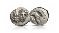  trihemiobol kastor i pollux w pudełku