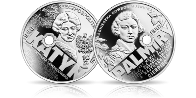 Katyń - Palmiry 1940 - srebrna moneta kolekcjonerska emitowana przez NBP 