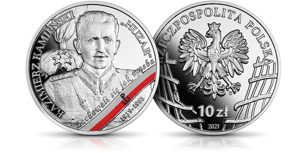 Kazimierz Kamieński na srebrnej monecie NBP. Kazimierz Kamieński na srebrnej monecie NBP.