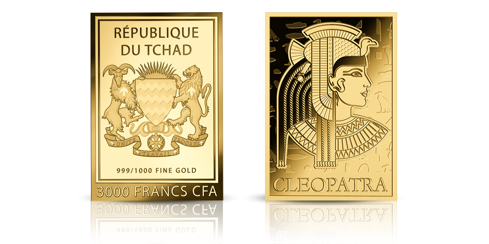 Moneta wykonana z czystego złota próby 999/1000.