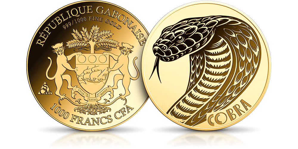 Moneta wykonana z czystego złota.