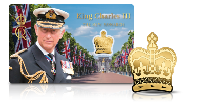 Koronacja Karola III - moneta wykonana z czystego złota  