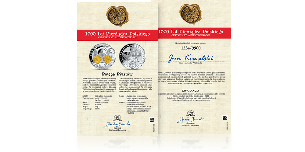 Pierwszy król Polski i pierwsza moneta z nazwą Polski na jednym medalu! 