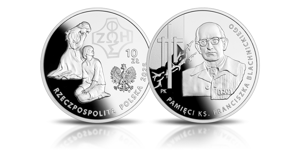 Pamięci księdza Franciszka Blachnickiego - srebrna moneta NBP