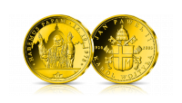 medal Habemus Papam uszlachetniony czystym złotem