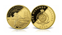 550. rocznica urodzin Mikołaja Kopernika - oficjalna moneta o masie 1 uncji czystego złota