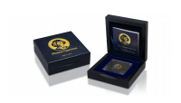 Oficjalna moneta wybita z 1/10 uncji czystego złota próby 999/1000 z indywidualnie numerowanym Certyfikatem i pudełkiem kolekcjonerskim.