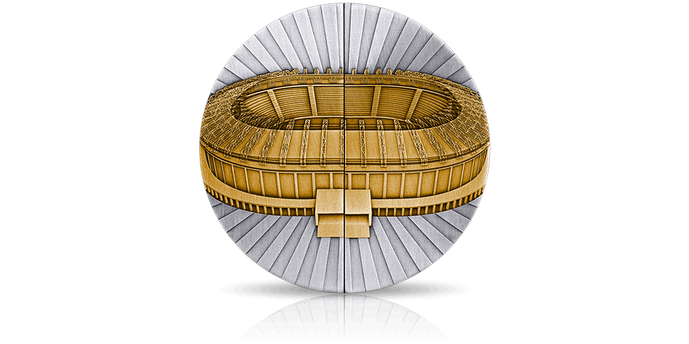 Mundial moneta-stadion wrota zamknięte