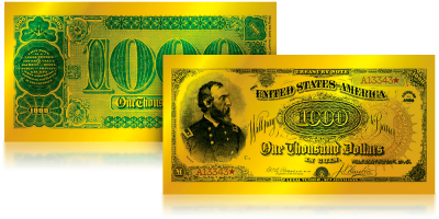 Najcenniejsze Banknoty Świata w Złocie 