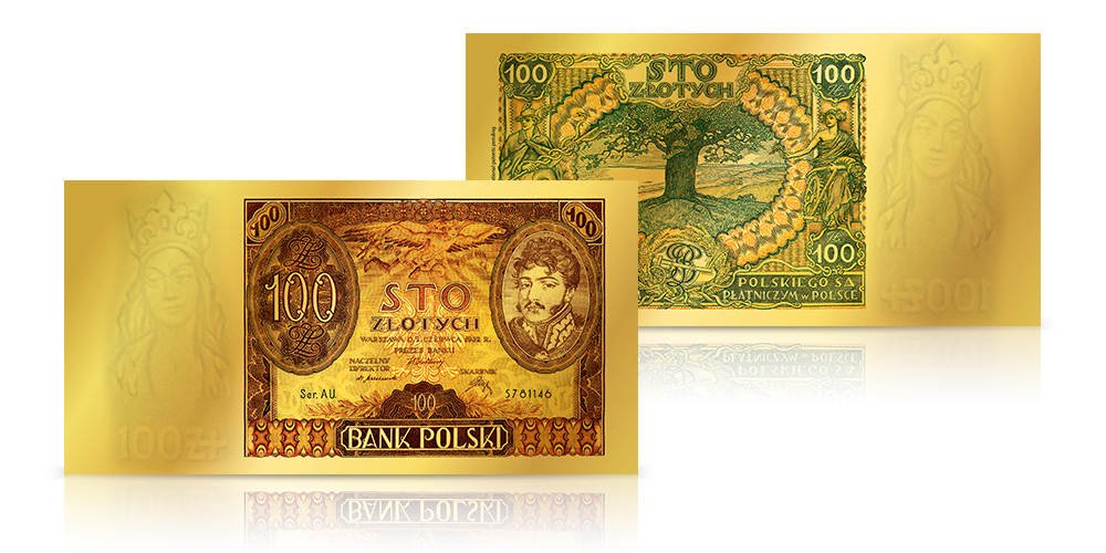 Replika banknotu 100 zł