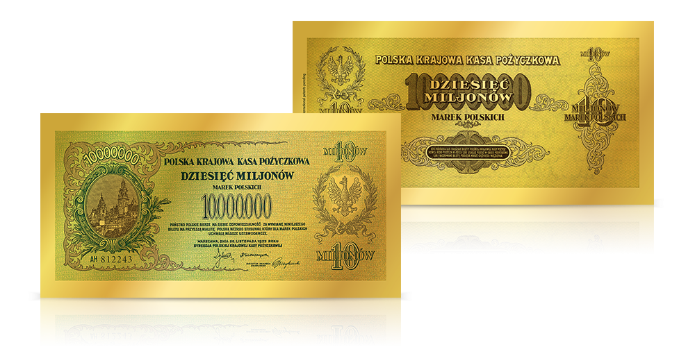 Replika banknotu 1 mln zł