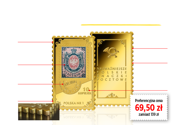 Pierwszy polski znaczek pocztowy