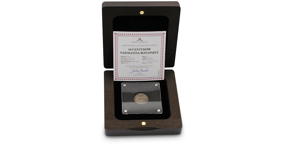 10 centymów w pudełku epoka napoleońska