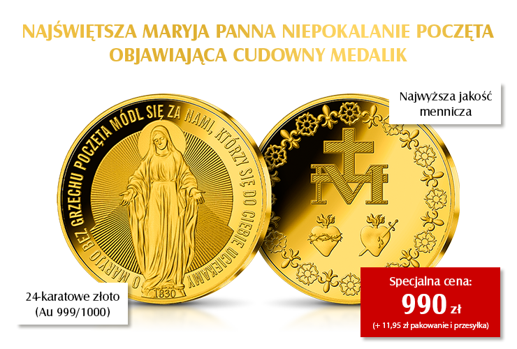 Najświętsza Maryja Panna Niepokalanie Poczęta objawiająca cudowny medalik