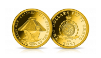 Nowe 7 Cudów Świata - złota moneta Chichen Itza