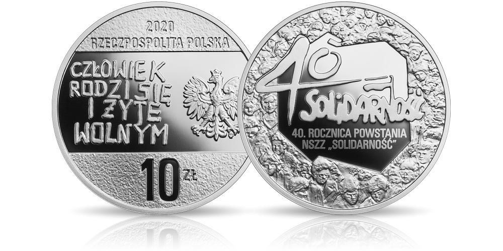 Solidarność - oficjalna srebrna moneta NBP. Solidarność - oficjalna srebrna moneta NBP.
