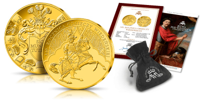 340. rocznica Odsieczy Wiedeńskiej - jubileuszowy medal uszlechetniony czystym złotem z dodatkami