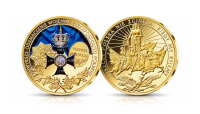 Narodowy-symbol-na-medalu-platerowanym-zlotem