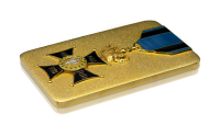 Order Virtuti Militari - 5-uncjowa srebrna moneta uszlachetniona czystym złotem