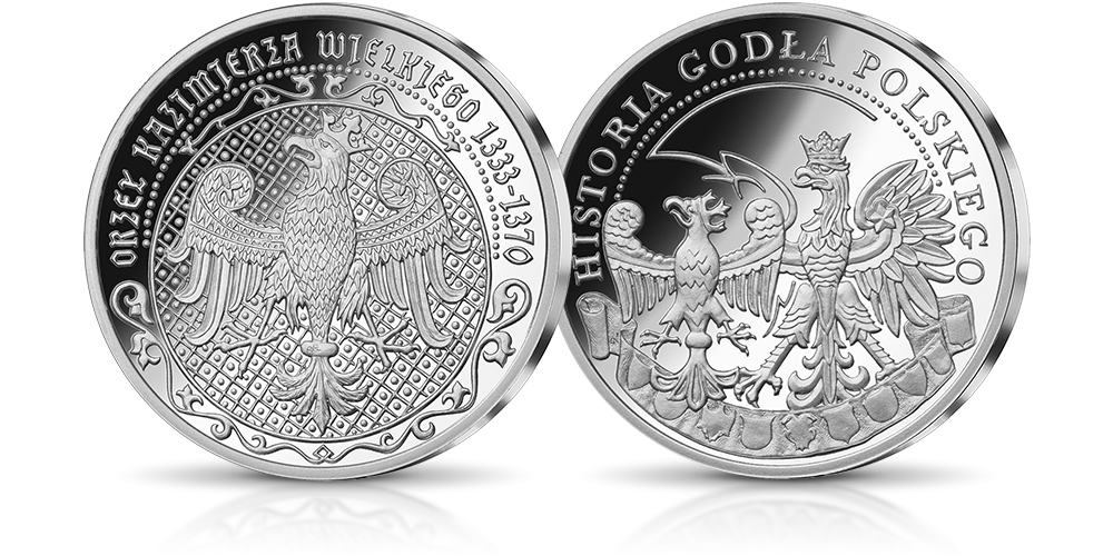 Srebrny medal Orzel Kazimierza Wielkiego Srebrny medal Orzel Kazimierza Wielkiego