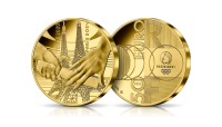 złota moneta paryż 2024 cwierć uncji