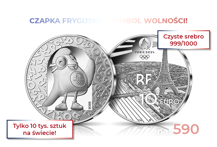 Oficjalna srebrna moneta olimpijska Paryż 2024: