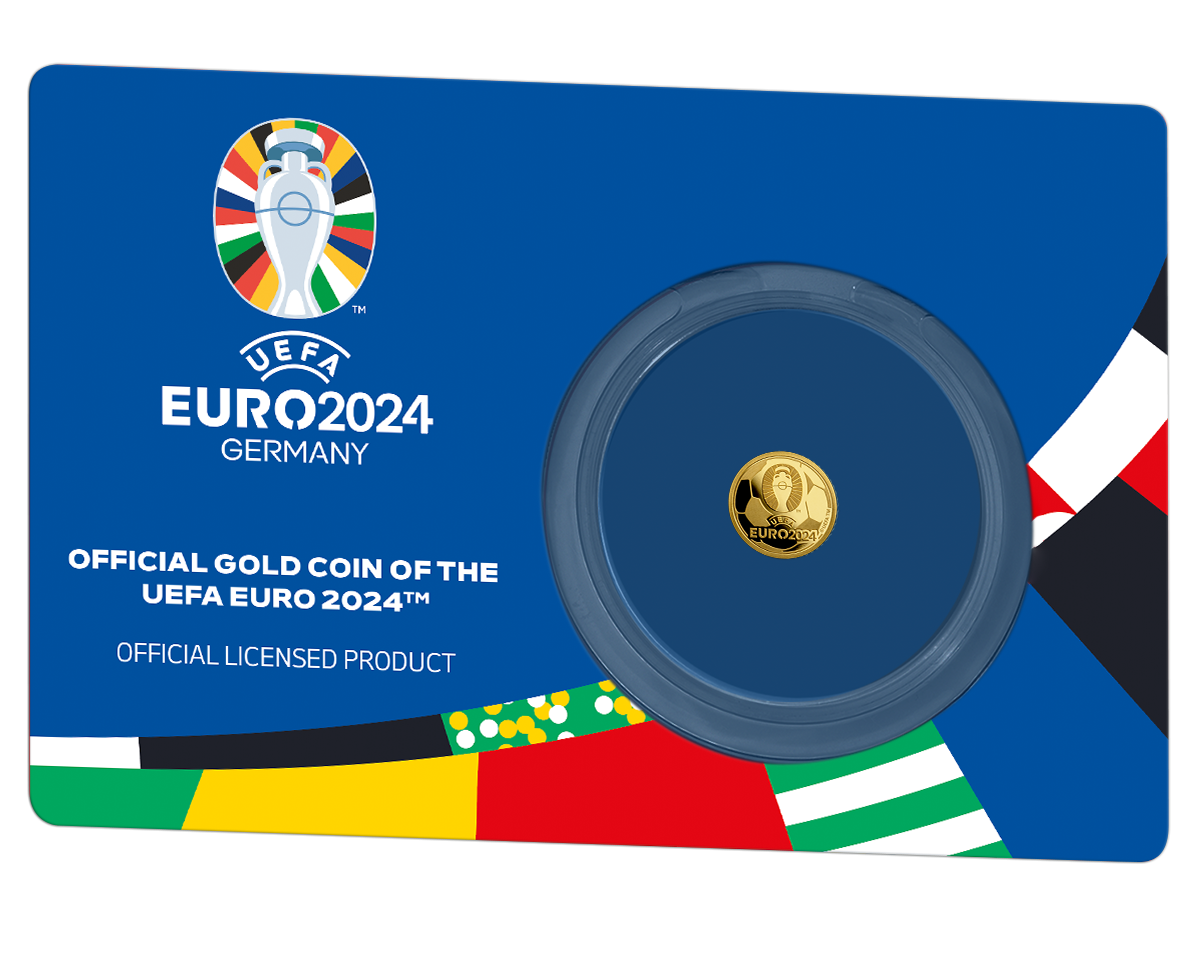 złota moneta okolicznościowa Euro 2024 blister