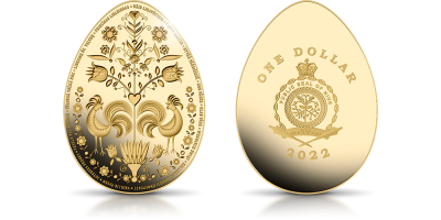 Pisanka - unikatowa moneta w kształcie wielkanocnego jaja 