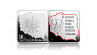 Powrót Polski na Ziemie Zachodnie i Północne - srebrna moneta kolekcjonerska emitowana przez NBP.