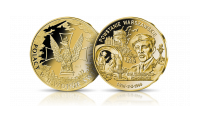  Platerowany czystym złotem medal Powstanie Warszawskie