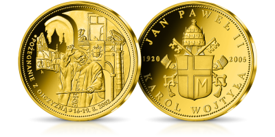 Jan Paweł II Pożegnanie z Ojczyzną w złocie