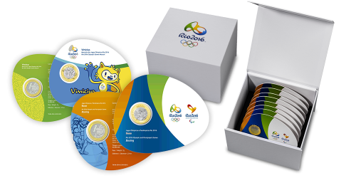 Kompletna kolekcja monet okolicznościowych Rio 2016 Kompletna kolekcja monet okolicznościowych Rio 2016